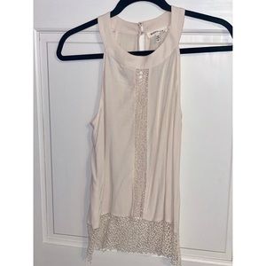 Cream Monteau tank top